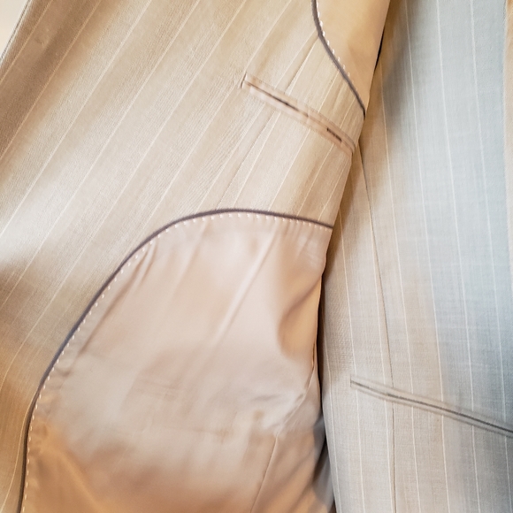 NWT ZANDELLO Le Collezioni Hand Tailor 3 PC MEN GRAY SUIT 46L 40W - Picture 6 of 10